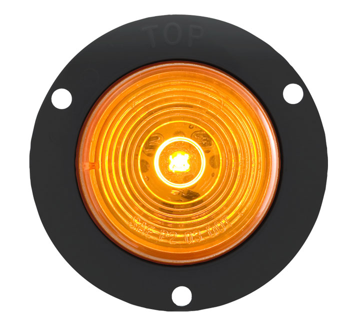 OPTRONICS 2" AMBER FLANGE MOUNT MARKER