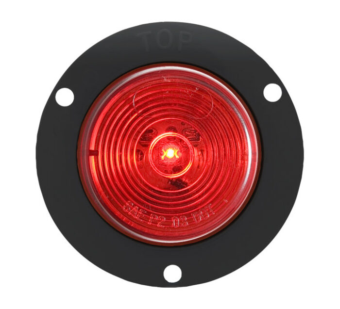 OPTRONICS 2" ROUND RED FLANGE MOUNT