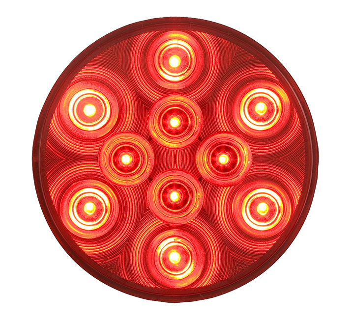 OPTRONICS 4" ROUND RED TAIL LIGHT
