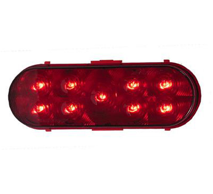 MAXXIMA 6" OVAL RED STOP/TURN/TAIL