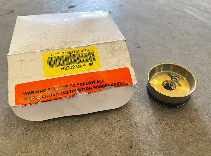 MERITOR PRESS PLUG KIT 1.75 INCH