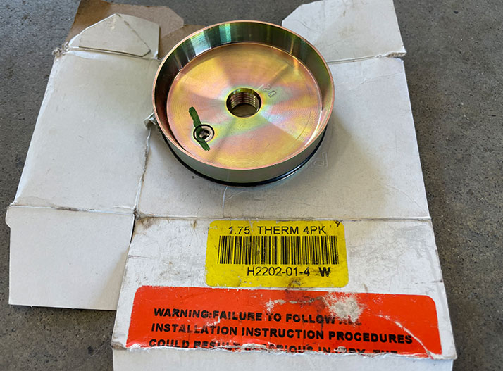 MERITOR TIRE INFLATION SYSTEM 2.75" PRESS PLUG